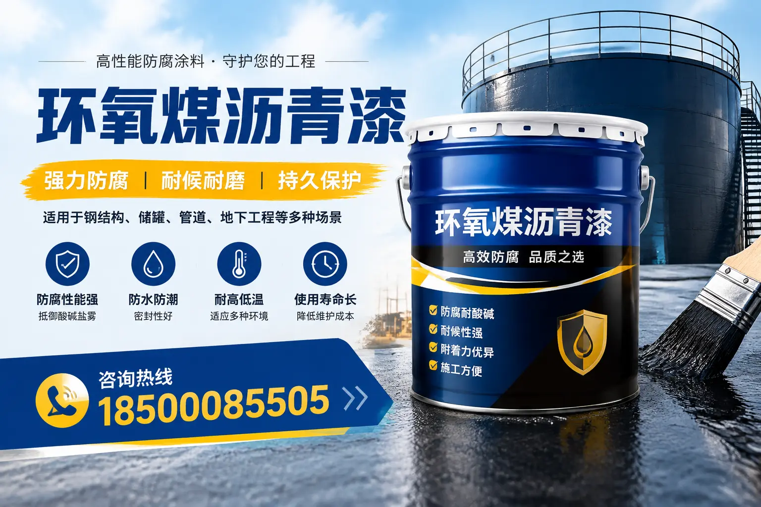 环氧煤沥青漆在工业中的应用，金昌企业的选择